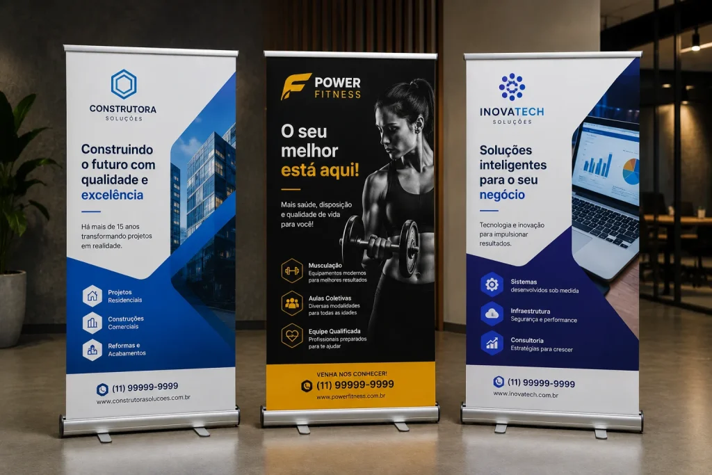 Banner Roll-up Personalizado para Eventos e Apresentações
