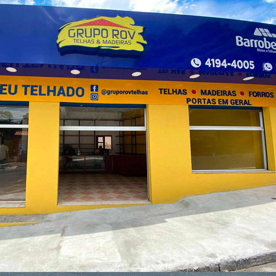 Fachada em ACM do Grupo ROV