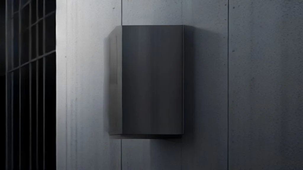 Textura e brilho do aço inox em uma aplicação de fachada comercial